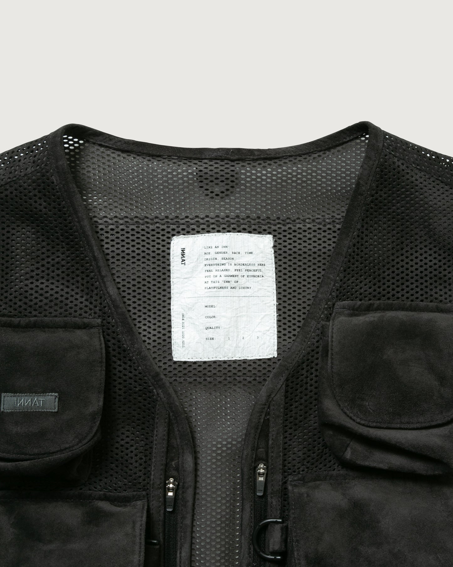 SUEDE MESH VEST