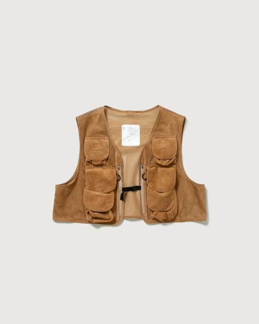 SUEDE MESH VEST