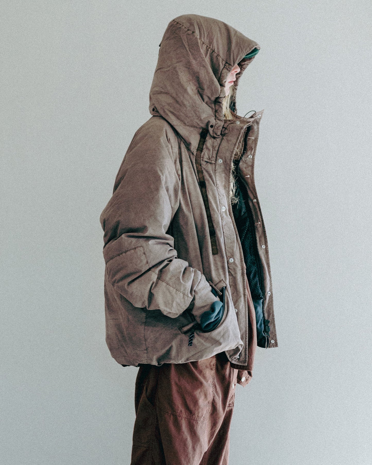 GARMENT DYED MAKALU DOWN JACKET