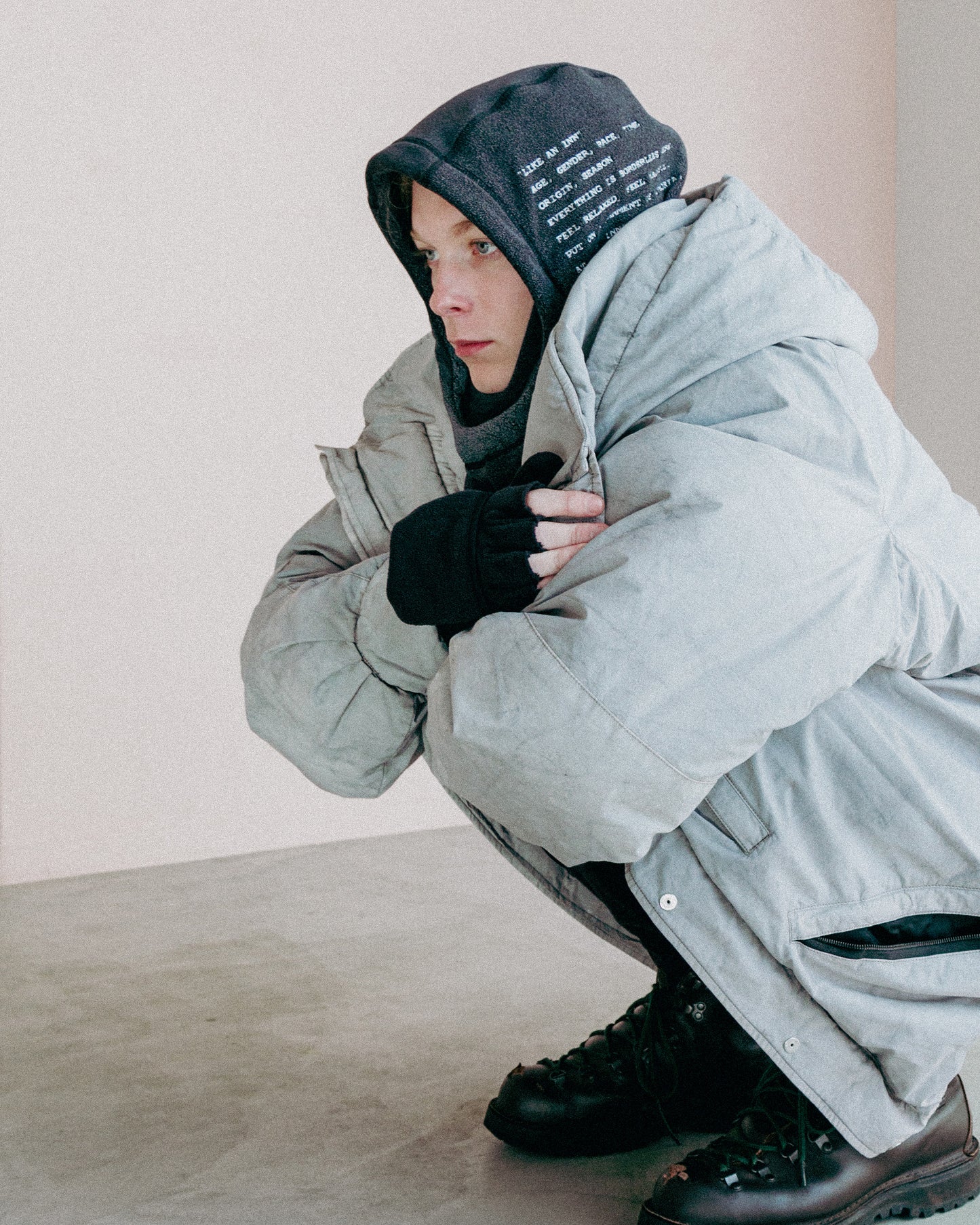 GARMENT DYED MAKALU DOWN JACKET
