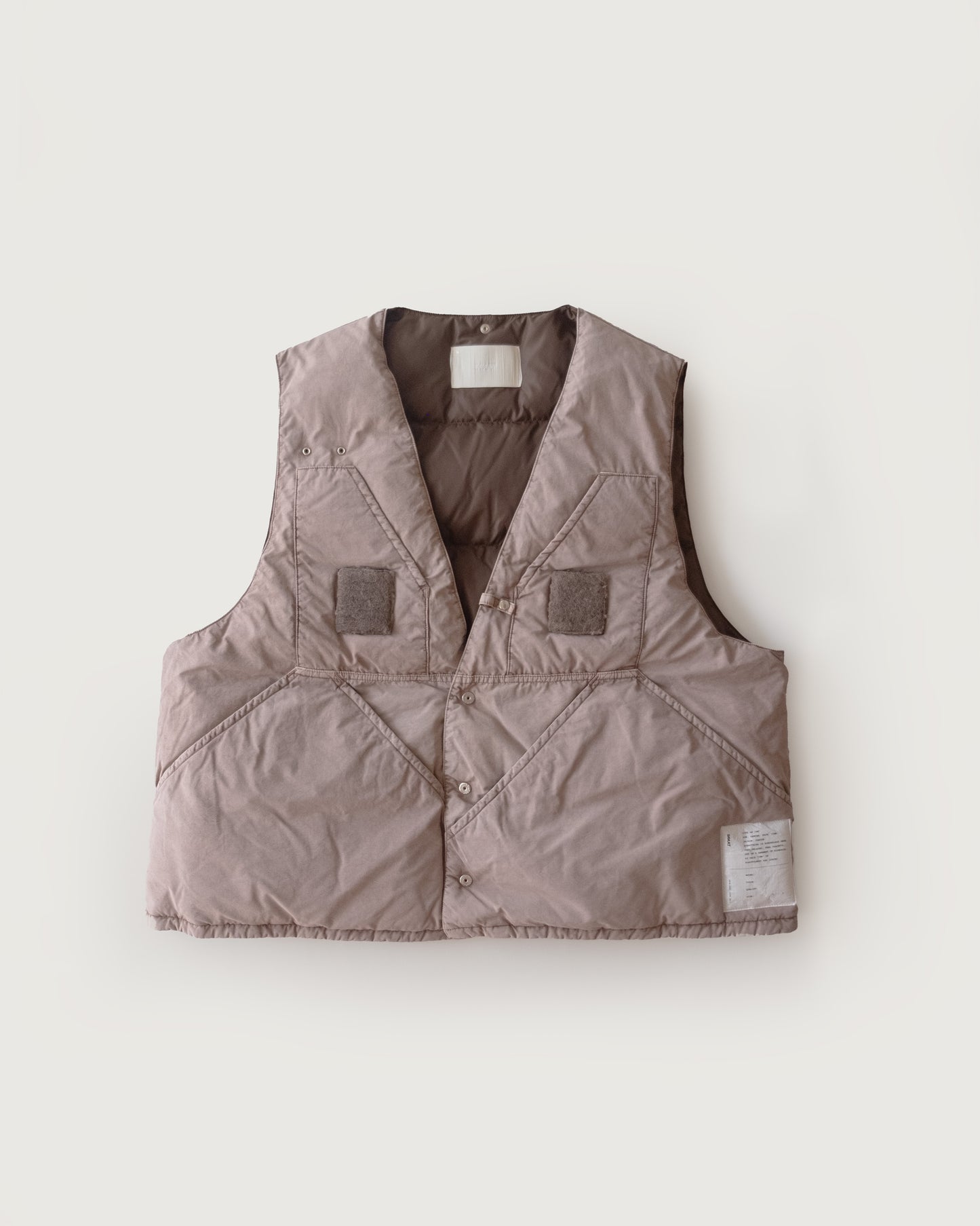 HAND-DYED FISHING DOWN VEST