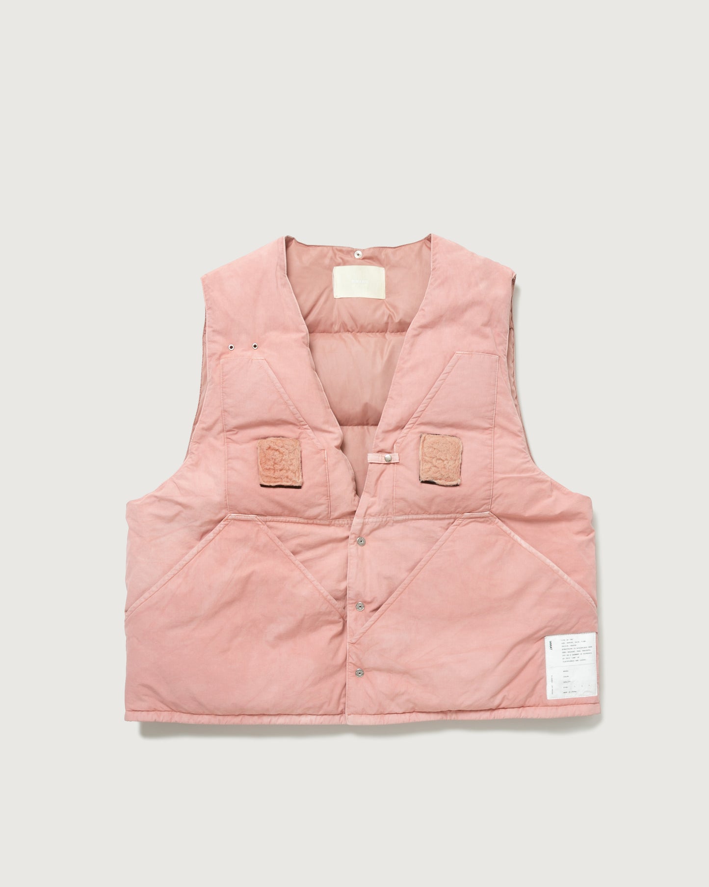 HAND-DYED FISHING DOWN VEST