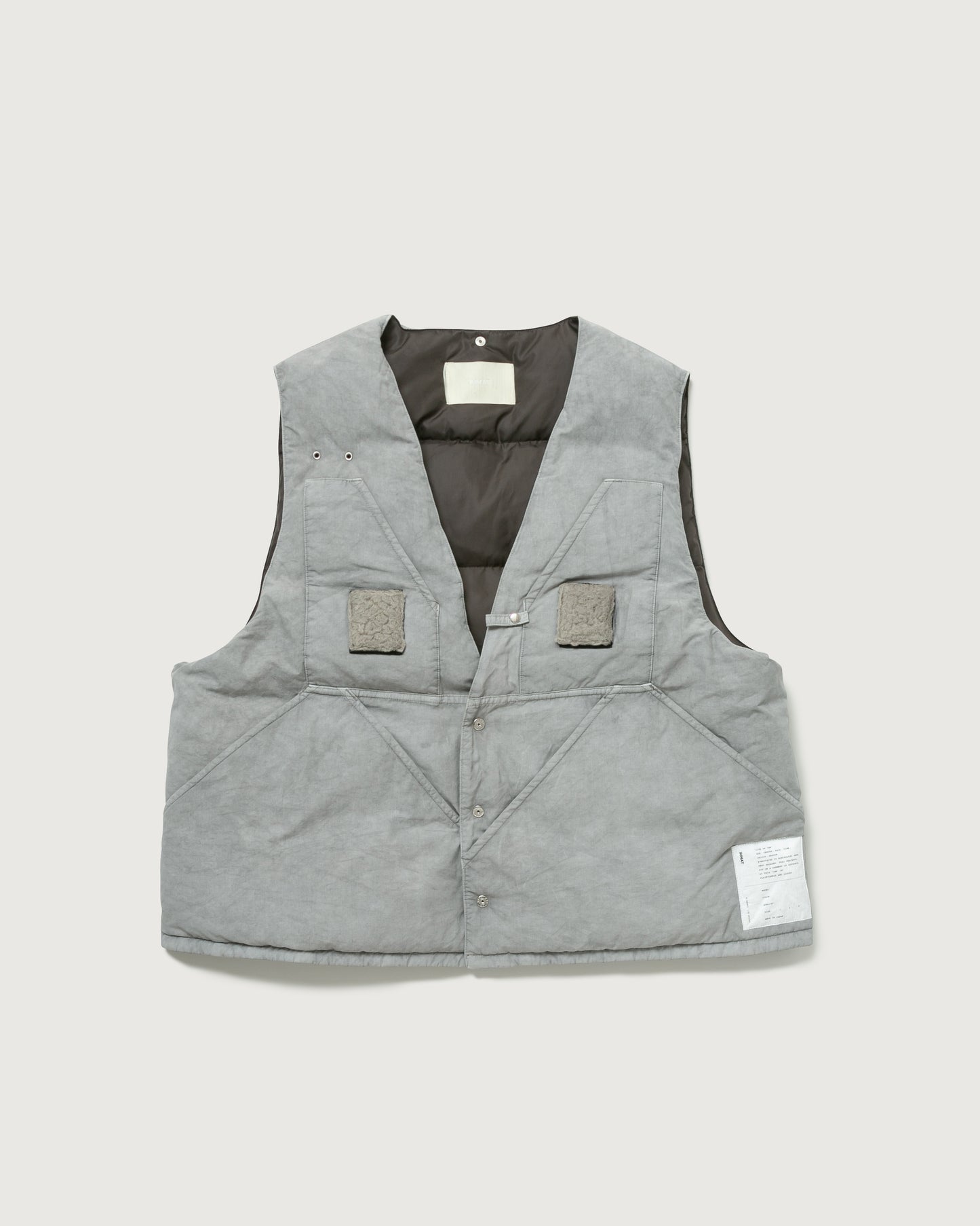 HAND-DYED FISHING DOWN VEST