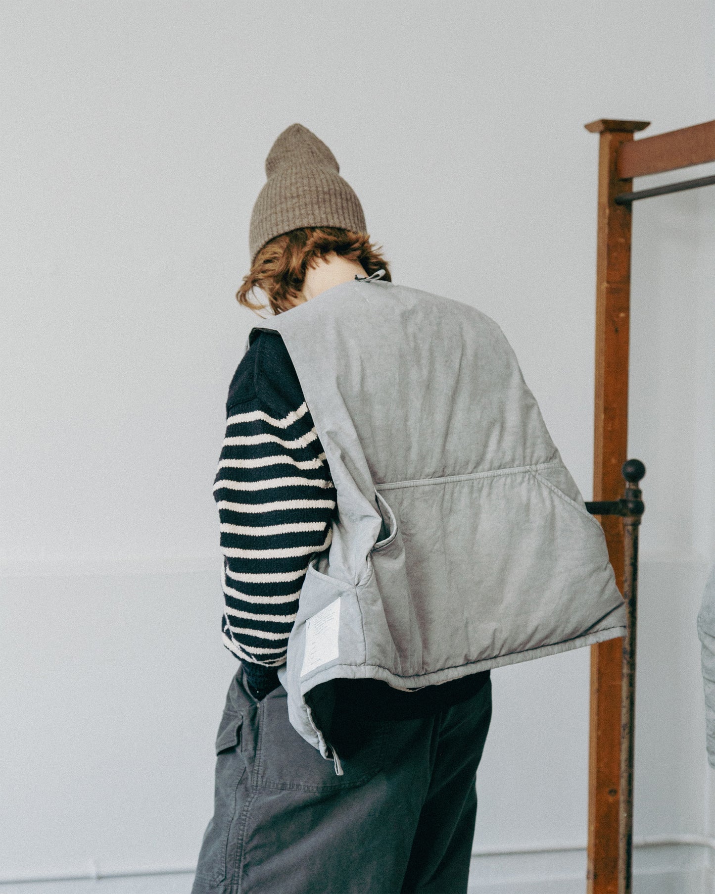 HAND-DYED FISHING DOWN VEST