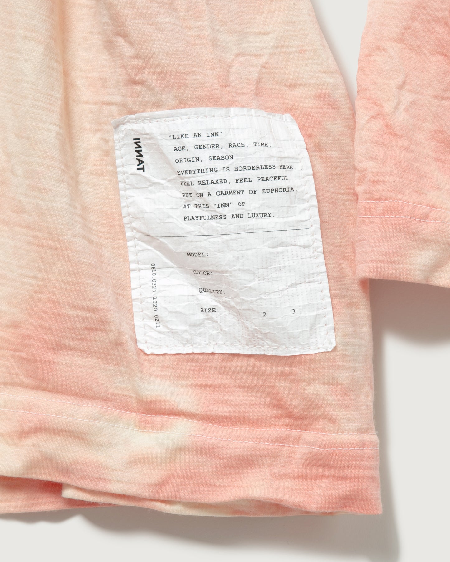 WOOL TIE-DYE FOOTBALL TEE