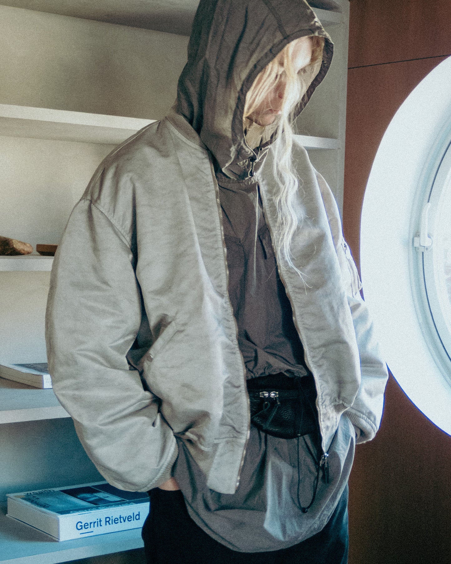 HAND-DYED BOMBER JACKET
