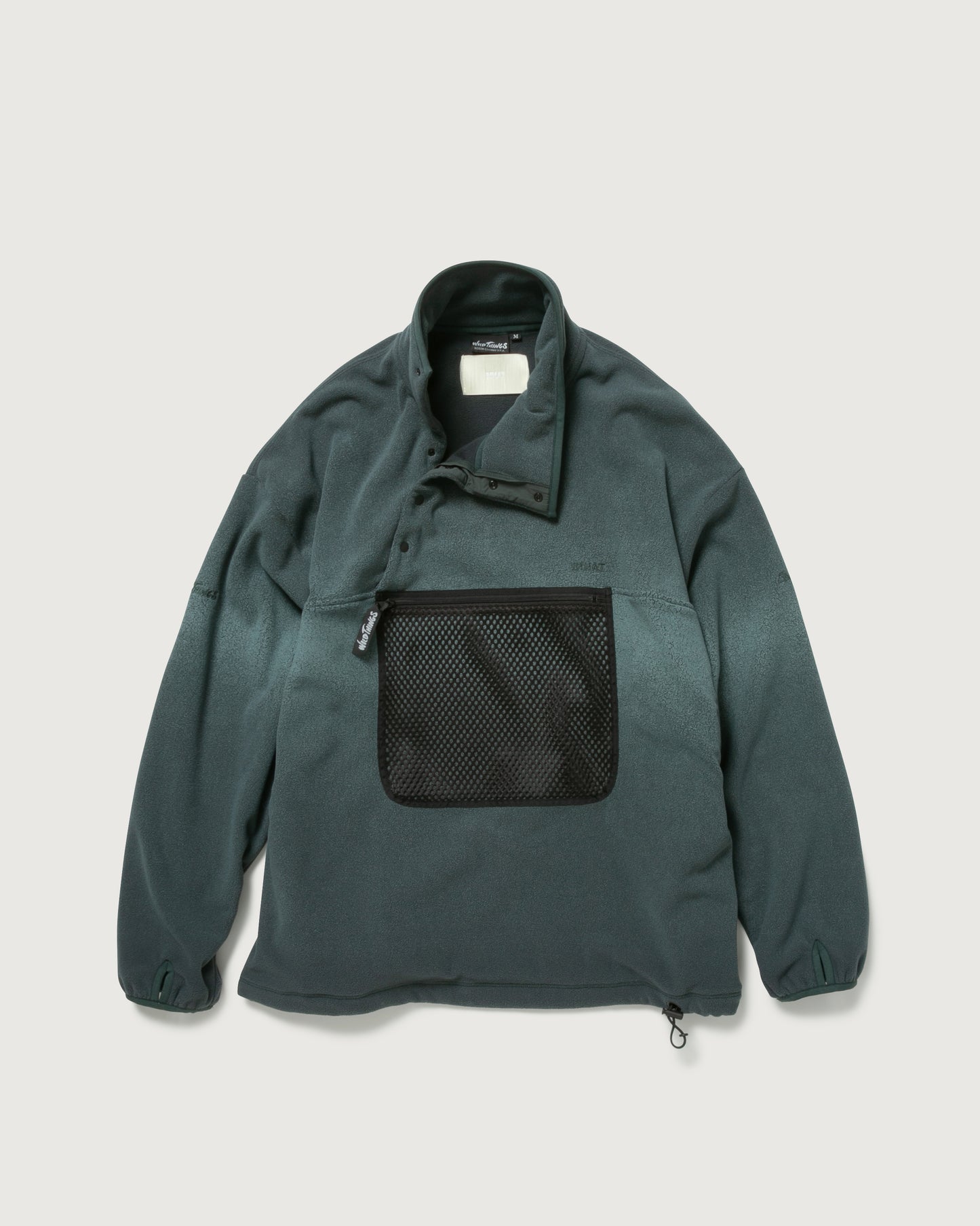 PIGMENT PRINT WASH POLARTEC PULLOVER