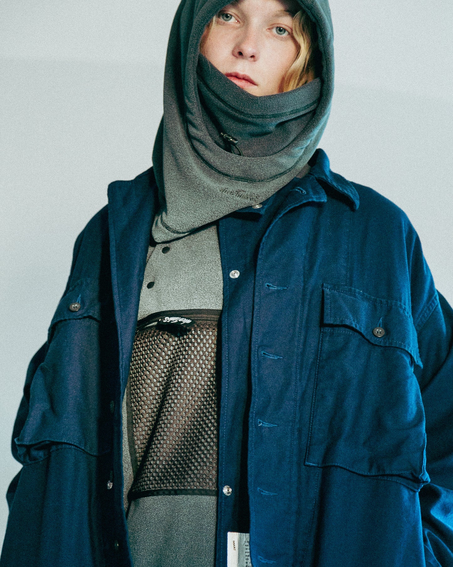 PIGMENT PRINT WASH POLARTEC PULLOVER