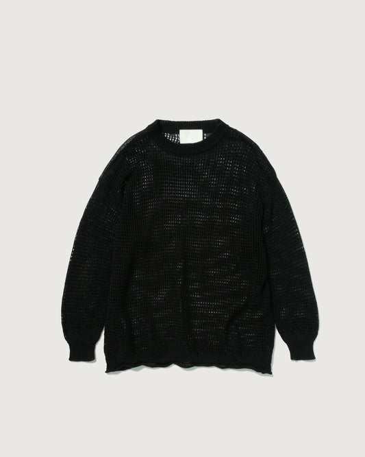 WAFFLE MESH SWEATER