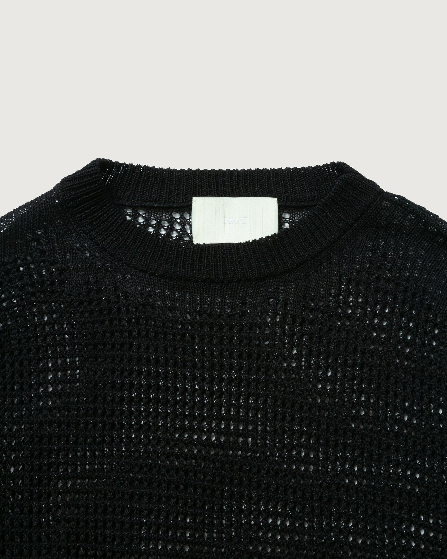WAFFLE MESH SWEATER
