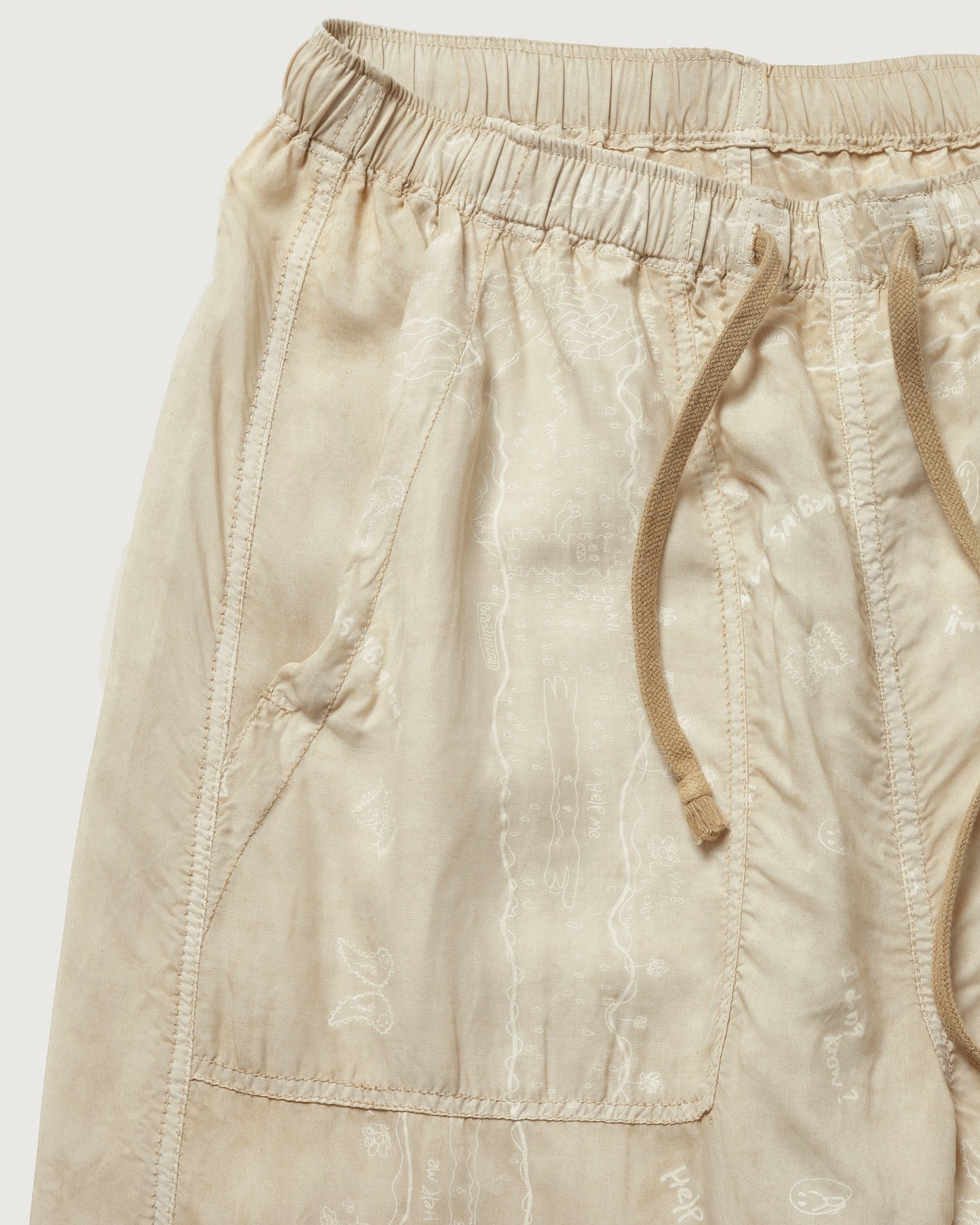 RAKUGAKI BANDANA EASY PANTS
