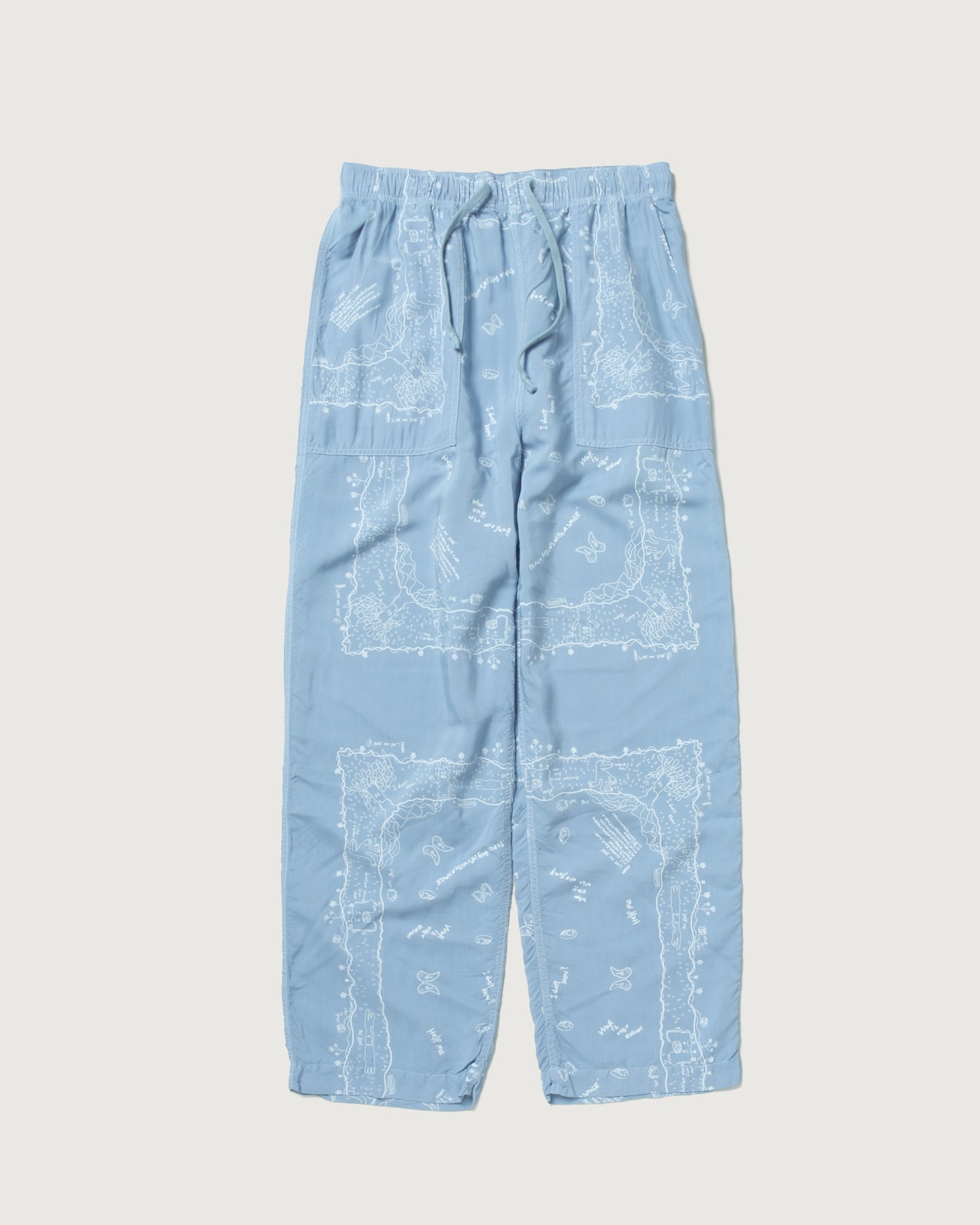 RAKUGAKI BANDANA EASY PANTS