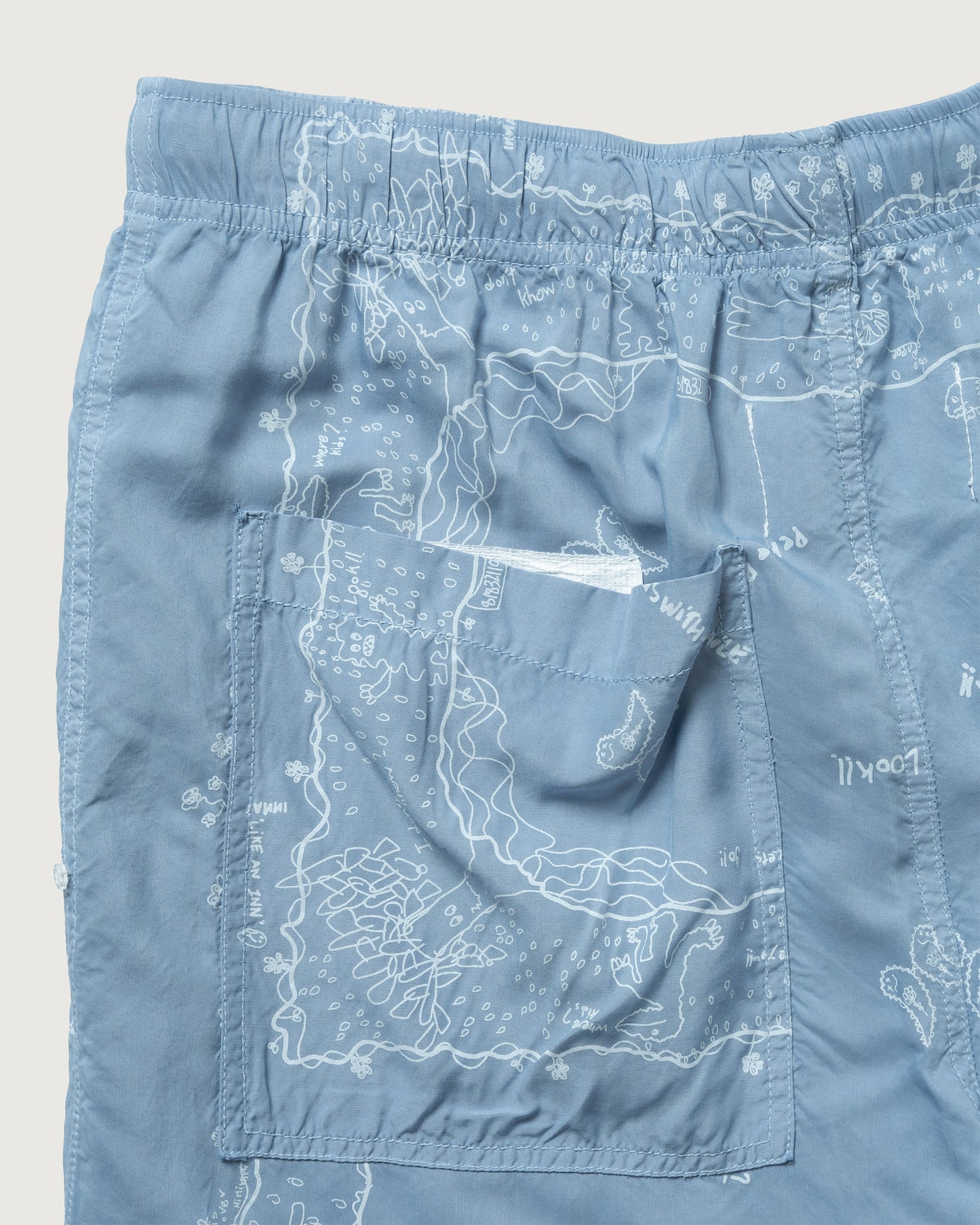 RAKUGAKI BANDANA EASY PANTS