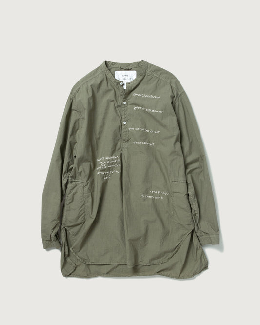 HAND-EMBROIDERED MESSAGE SHIRT (LIMITED)