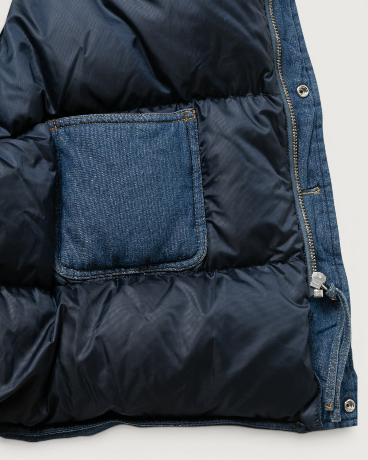 DENIM DOWN VEST