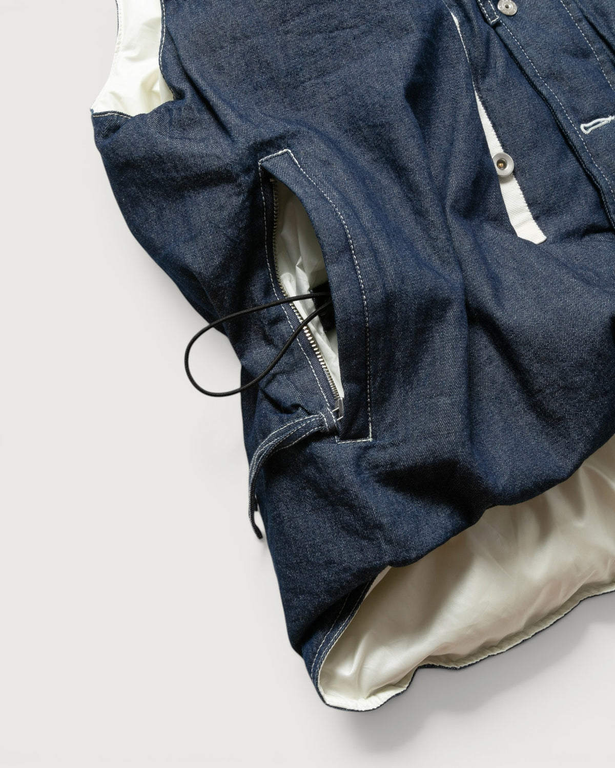 DENIM DOWN VEST