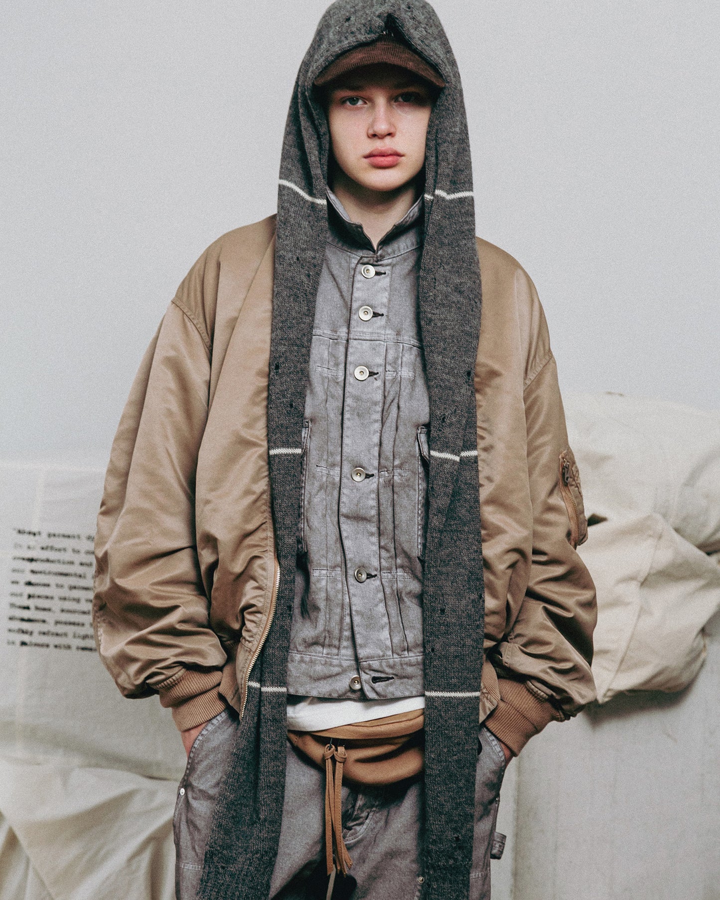 PIGMENT PRINT TYPE-2 TRUCKER JACKET
