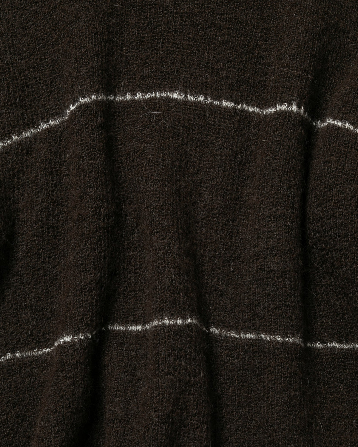 V-NECK LINE BORDER SWEATER